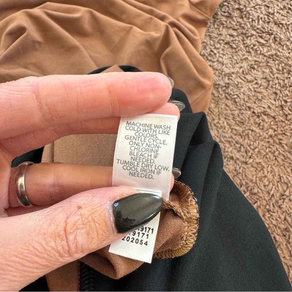 J Jill Wearever Collection Tan Black Colorblock A Line Tee Dress S NEW $89 - Picture 12 of 12